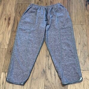Lululemon Still At It Crop Heathered Grey Space‎ Dye Drawstring Pants Size 6